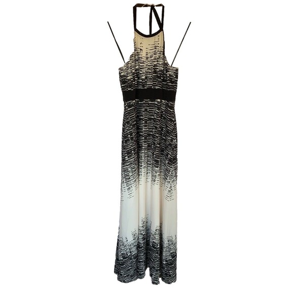 VINCE CAMUTO Maxi Halter Dress Sz 2 Resort Cruise Fairy Travel Party Lux *Note - Picture 8 of 16